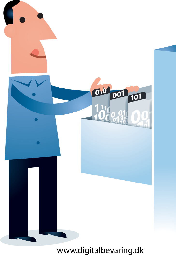 Database Digitalbevaring - Data Organization (737x1054), Png Download