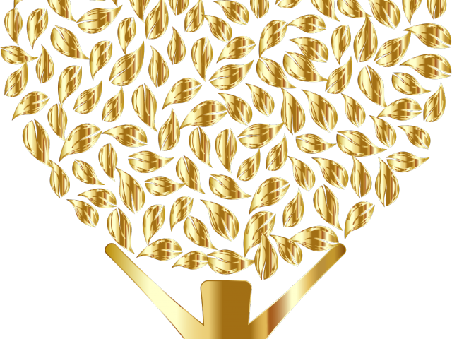 Golden Clipart Transparent Background - Wallpaper (640x480), Png Download