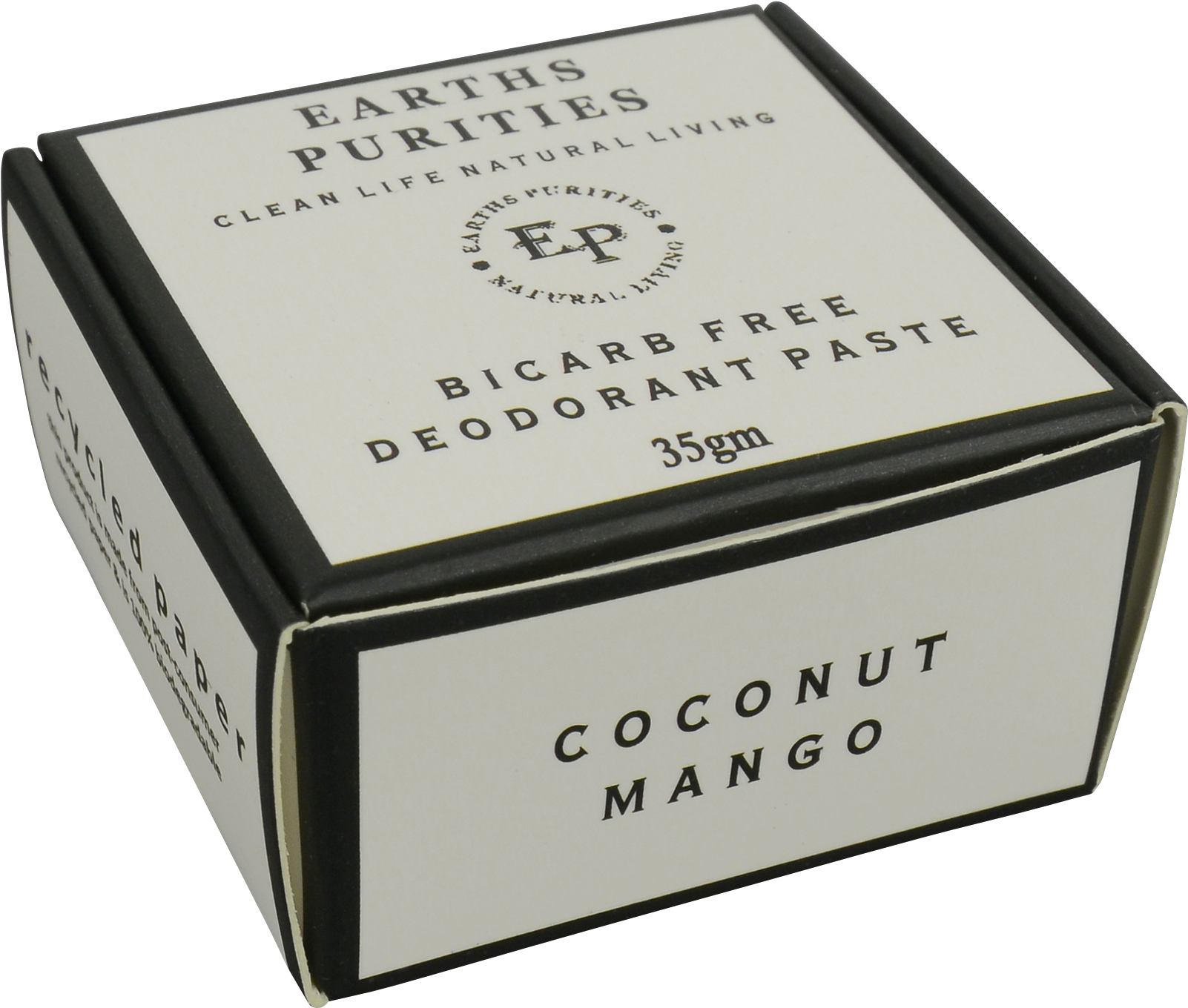 Bicarb Free Coconut Mango - Earths Purities Bicarb Free Deodorant Paste (2000x2000), Png Download