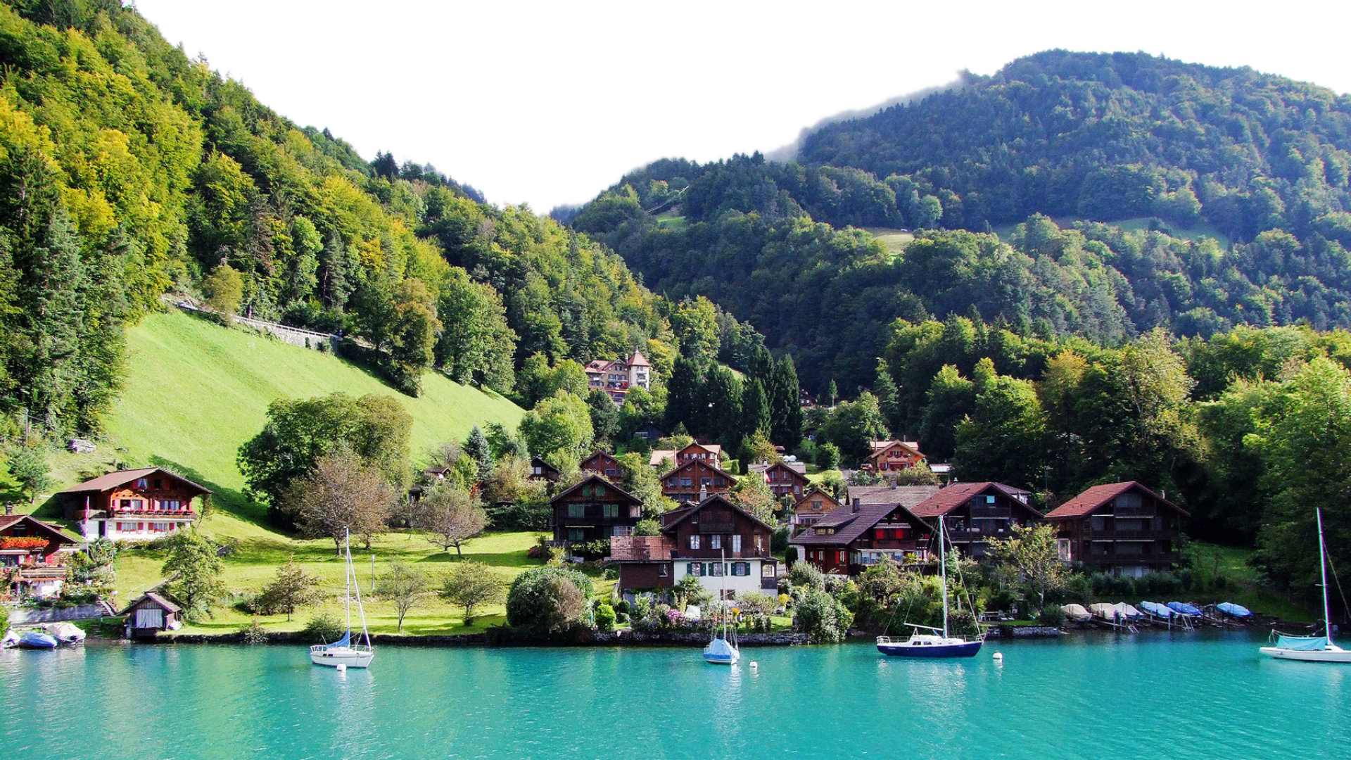 Lake Lucerne Hd Wallpaper - 高清 瑞士 (1920x1080), Png Download
