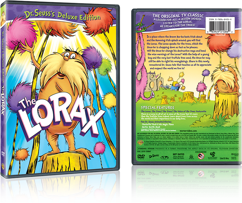 Print-lorax - Dr Seuss Deluxe Edition Dvds (928x700), Png Download