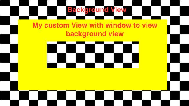 Custom Uiview With Window Type Feature To See Background - Michael Kors Checkered Wristlet (960x720), Png Download