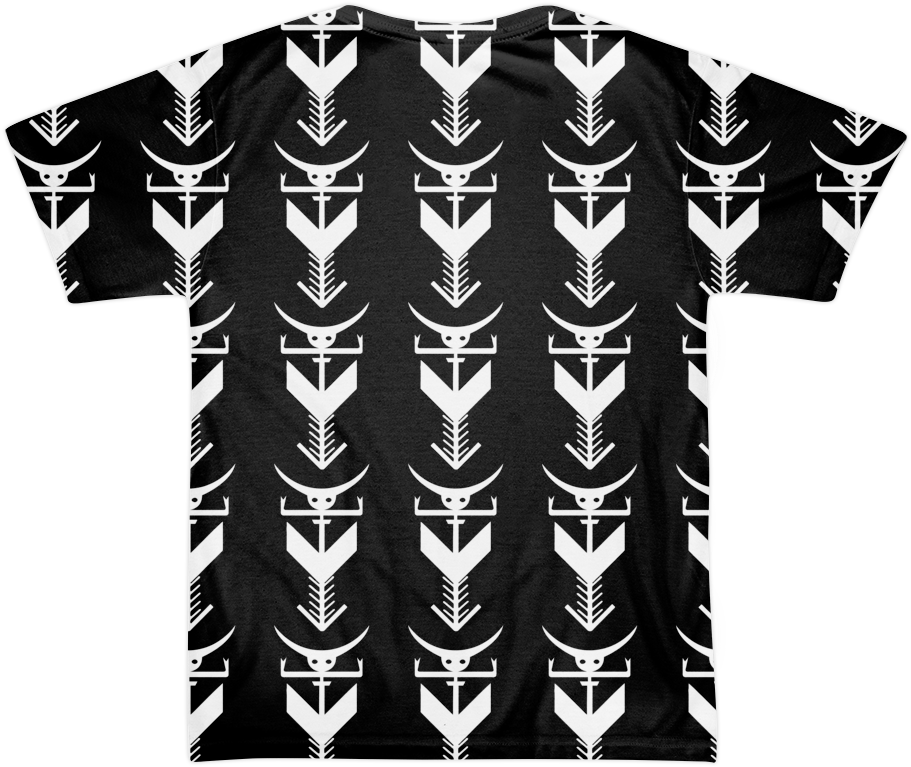 Signs Of Horns Kurta - Monochrome (1000x1000), Png Download