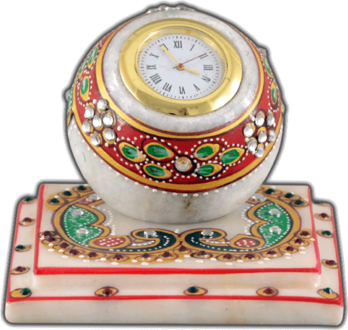 Traditional & Marble Gifts - Quartz Clock (700x664), Png Download