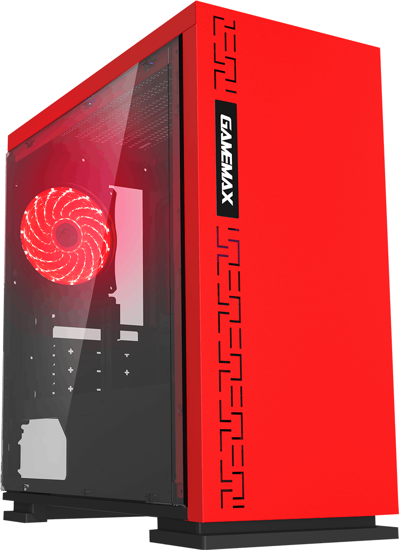 Game Max Expedition Red Gaming Matx Pc Case Rear Led - Game Max Expedition (1200x1200), Png Download