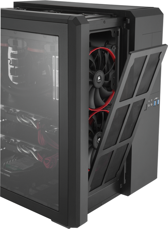 Quieter Operation - Corsair Air 540 Cube (552x750), Png Download