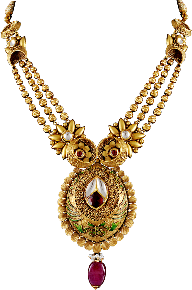 Platilove-the Premium Platinum Jewellery Collection - Garhwali Design Mangalsutra (1000x1000), Png Download