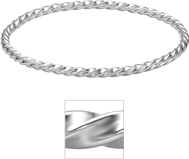 Standard View Of Brct25 In White Metal - Chain (800x800), Png Download