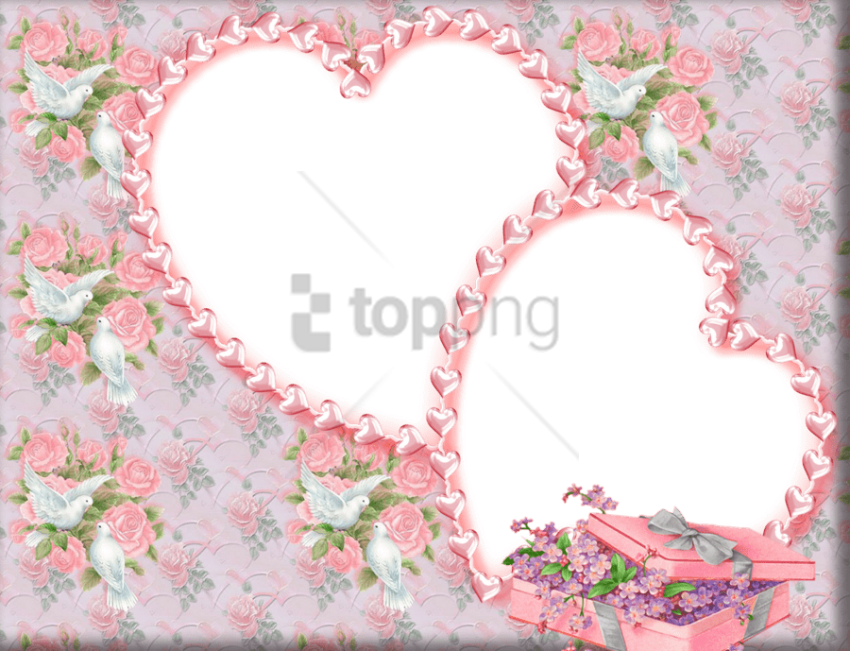 Free Png Wedding Photo Frame Psd Free Png Image With - Wedding Transparent Png Frame (850x651), Png Download