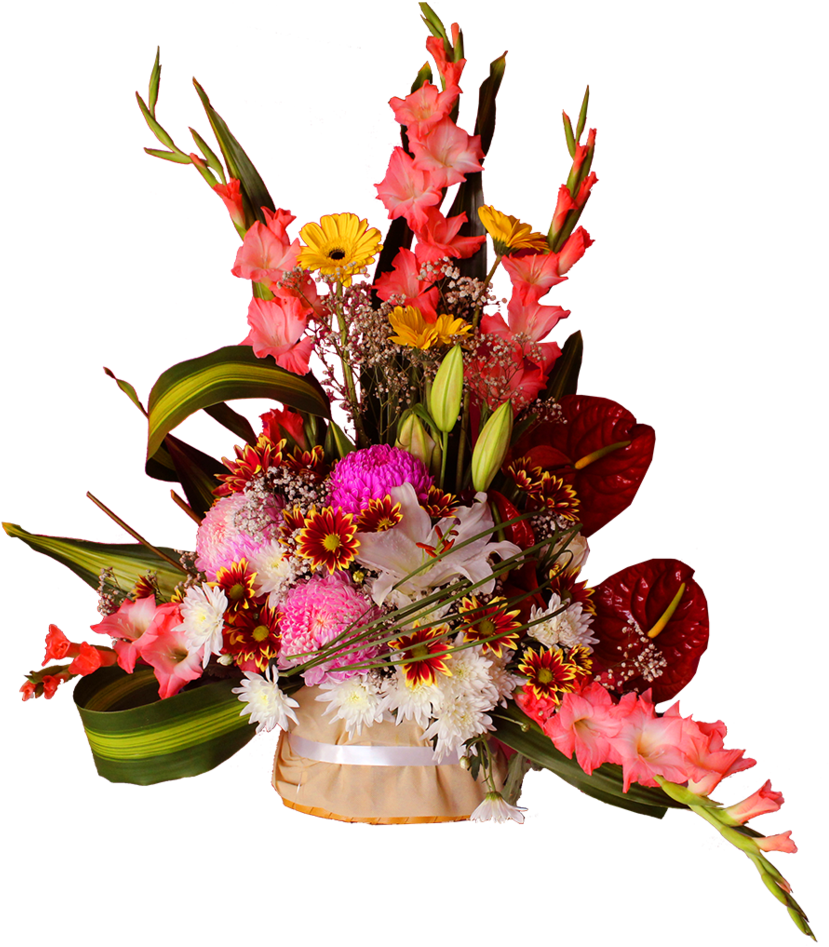 Floral Basket (1024x1024), Png Download