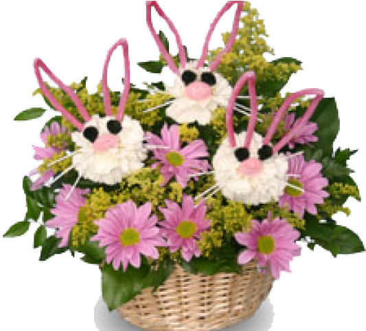 Easter Flower Clipart Basket - Easter (640x480), Png Download