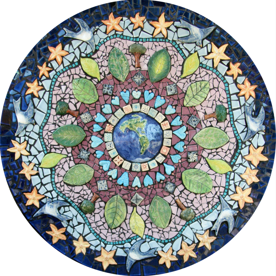 Salem Peace Mosaic Mandala Lr (888x887), Png Download