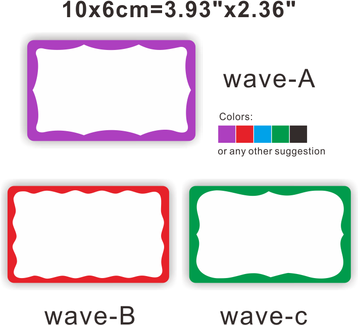 Custom Wave Frame Blank Eggshell Stickers - Lilac (710x710), Png Download