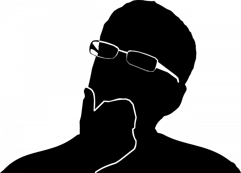 Make Room For Doubt, It's Not A Weakness - Don T Know Silhouette (768x553), Png Download