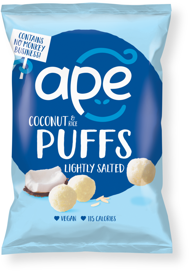 Coconut Puffs Lightly Salted - Ape Puffs (787x1024), Png Download
