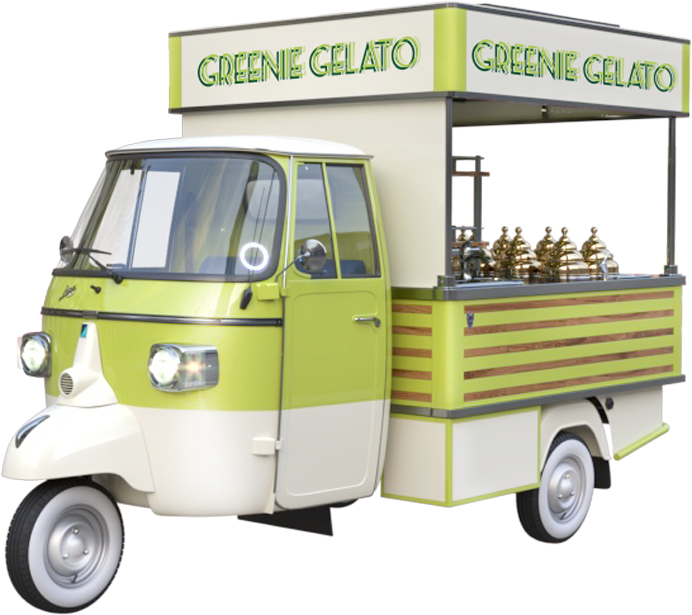 Don Cola Green Gelato - Commercial Vehicle (692x615), Png Download