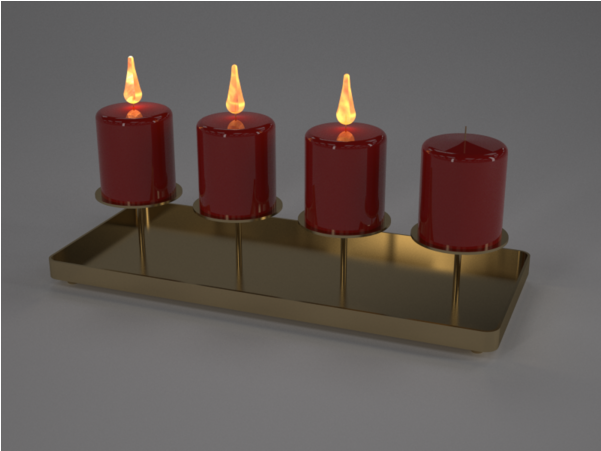 Advent Candle (800x450), Png Download