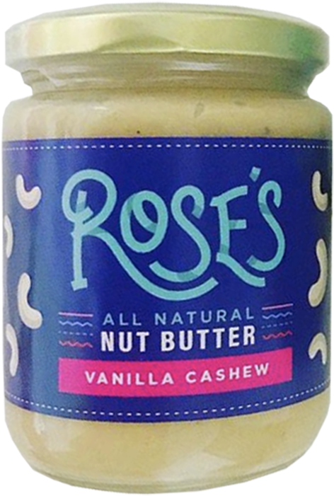 Rose's Kitchen Vanilla Cashew Nut Butter - Peanut Butter (800x800), Png Download