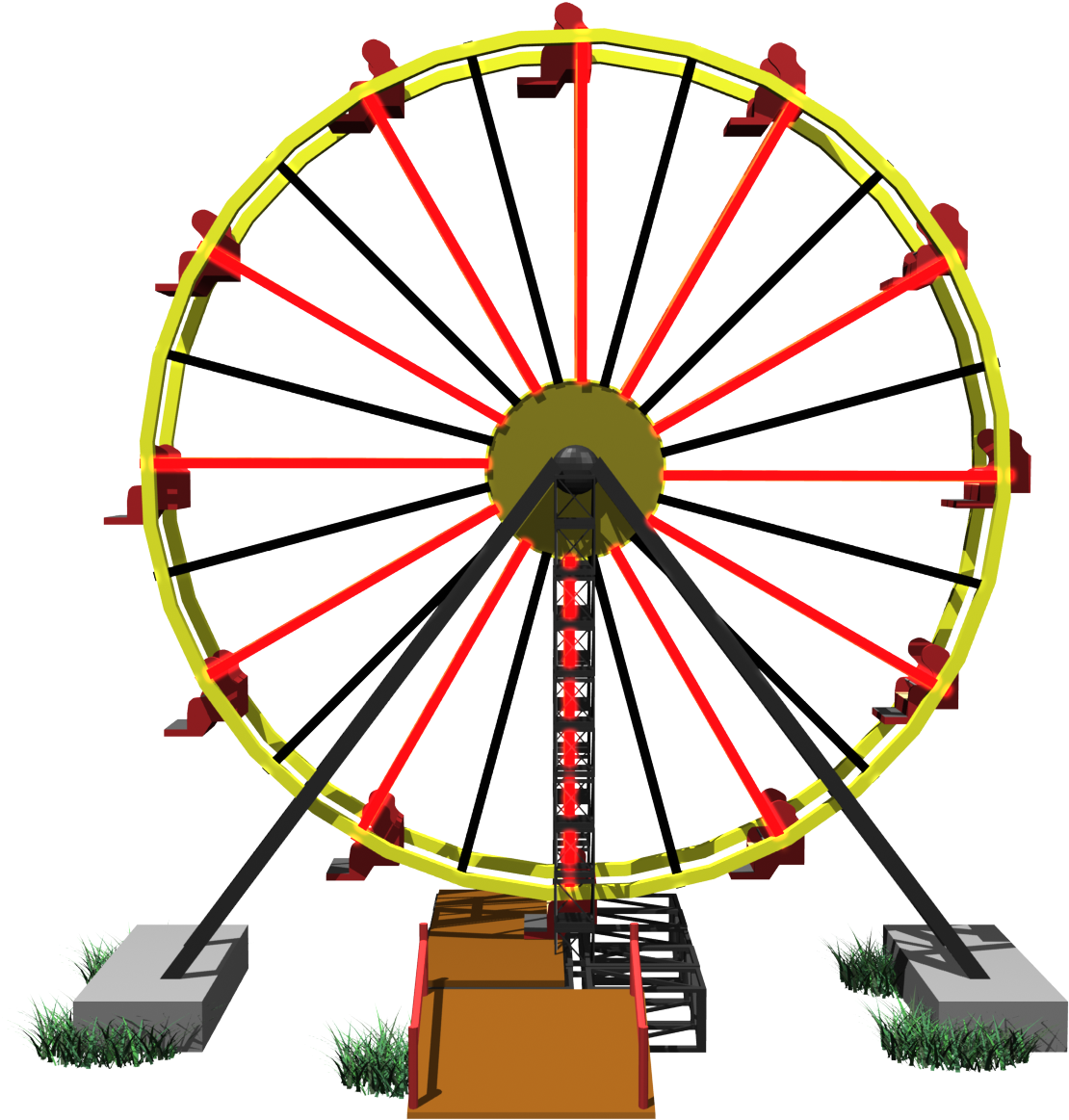 Knox County Fair - Ferris Wheel (1248x1248), Png Download