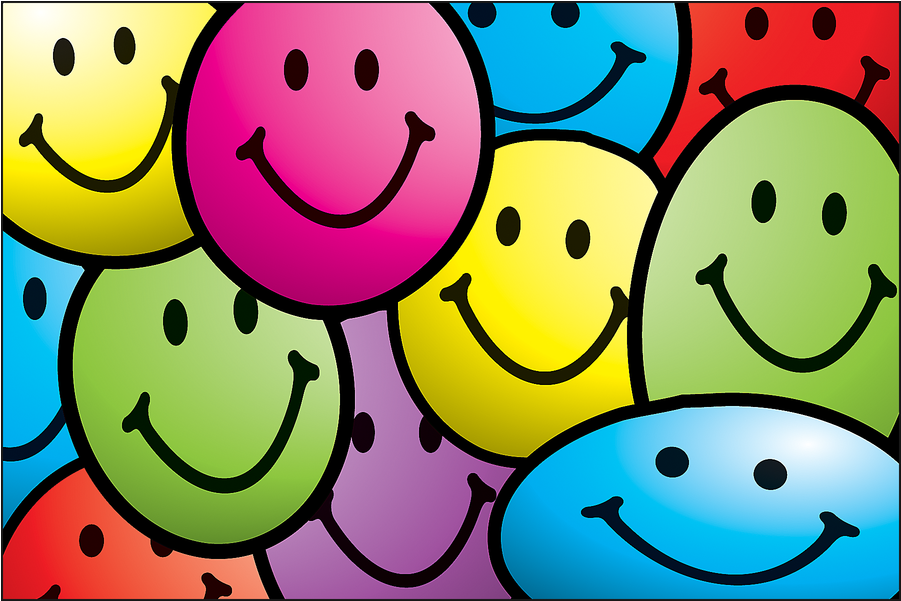 Tcr1965 Smiley Faces Postcards Image - Happy Faces (900x900), Png Download