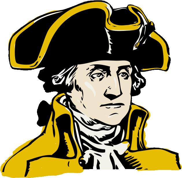 Lincoln Clipart Cute - Black And White George Washington Clipart (800x732), Png Download