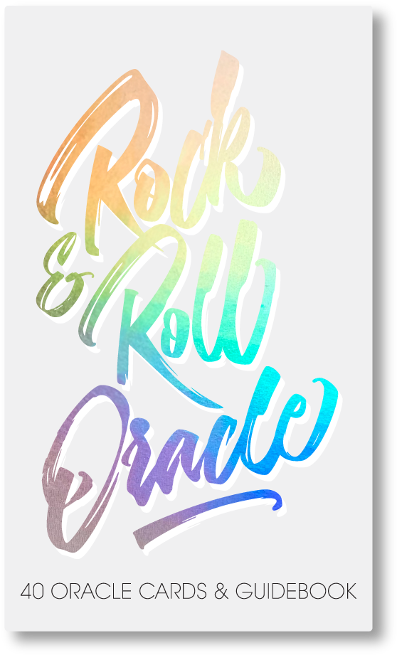 Rock N Roll Oracle Card Deck - Calligraphy (762x1172), Png Download