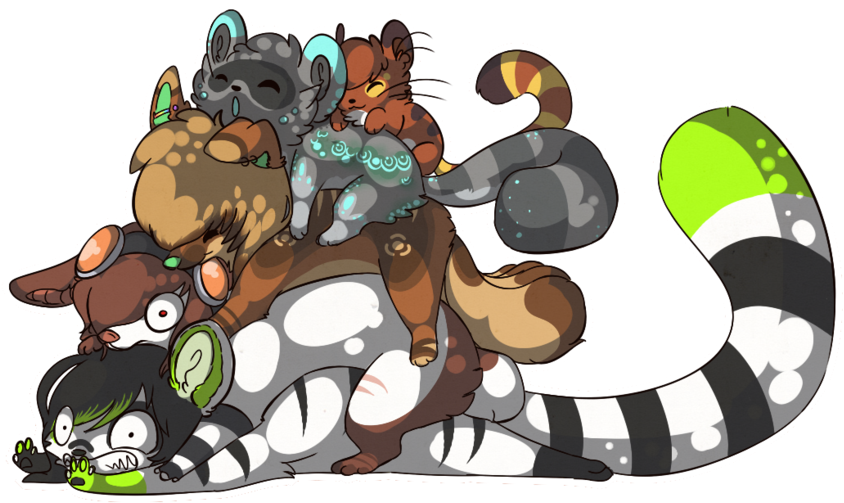 Photo Livestream Orgy I Mean Dog Pile By Otaku Bee-d57at46 - Cartoon (900x532), Png Download