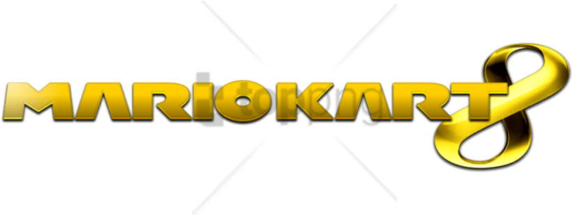 Free Png Mario Kart 8 Logo Png Image With Transparent - Golden Mario Kart 8 Logo (850x386), Png Download