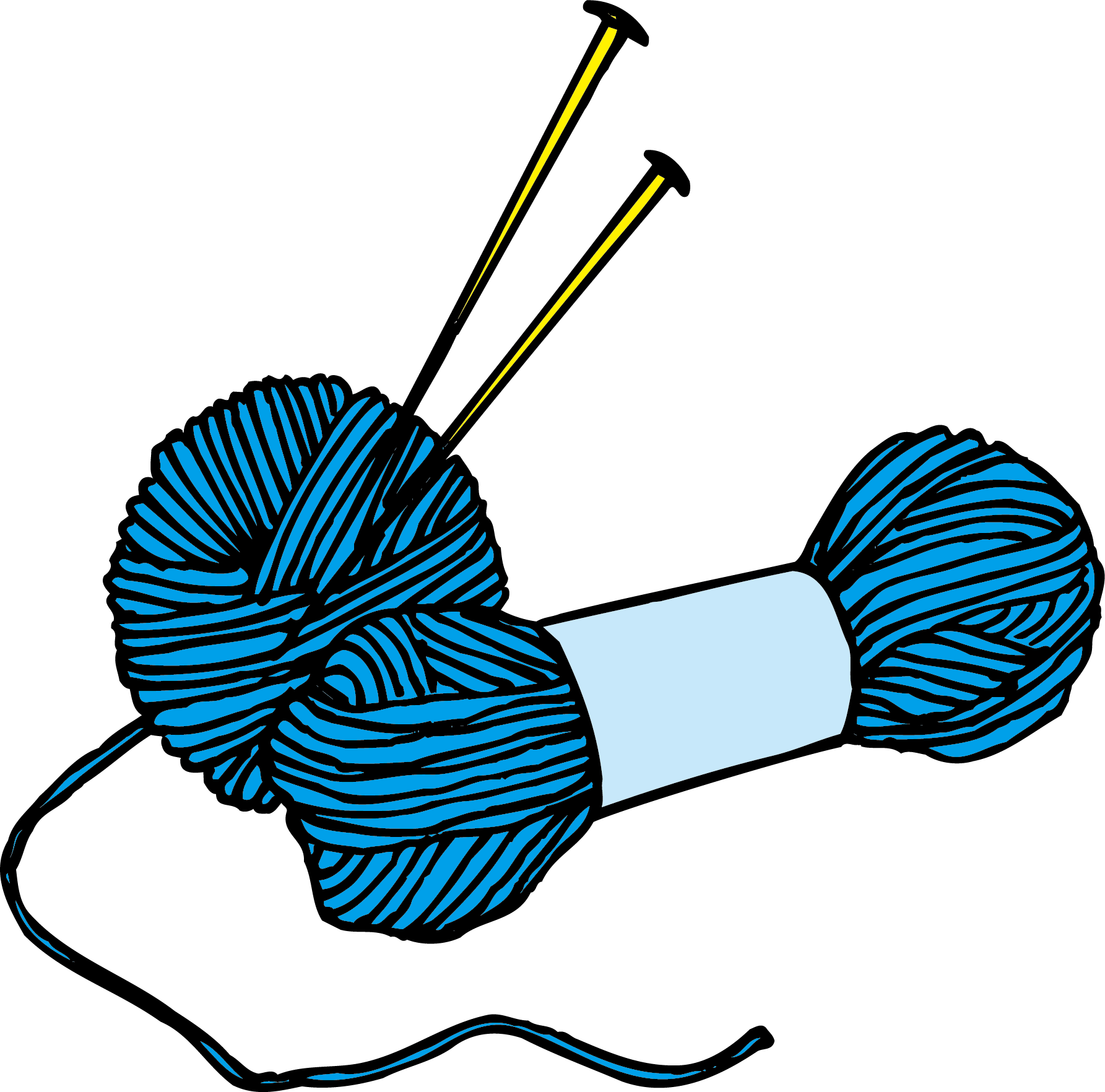 Crochet Clipart Yarn Ball - Wool Clip Art (1785x1764), Png Download
