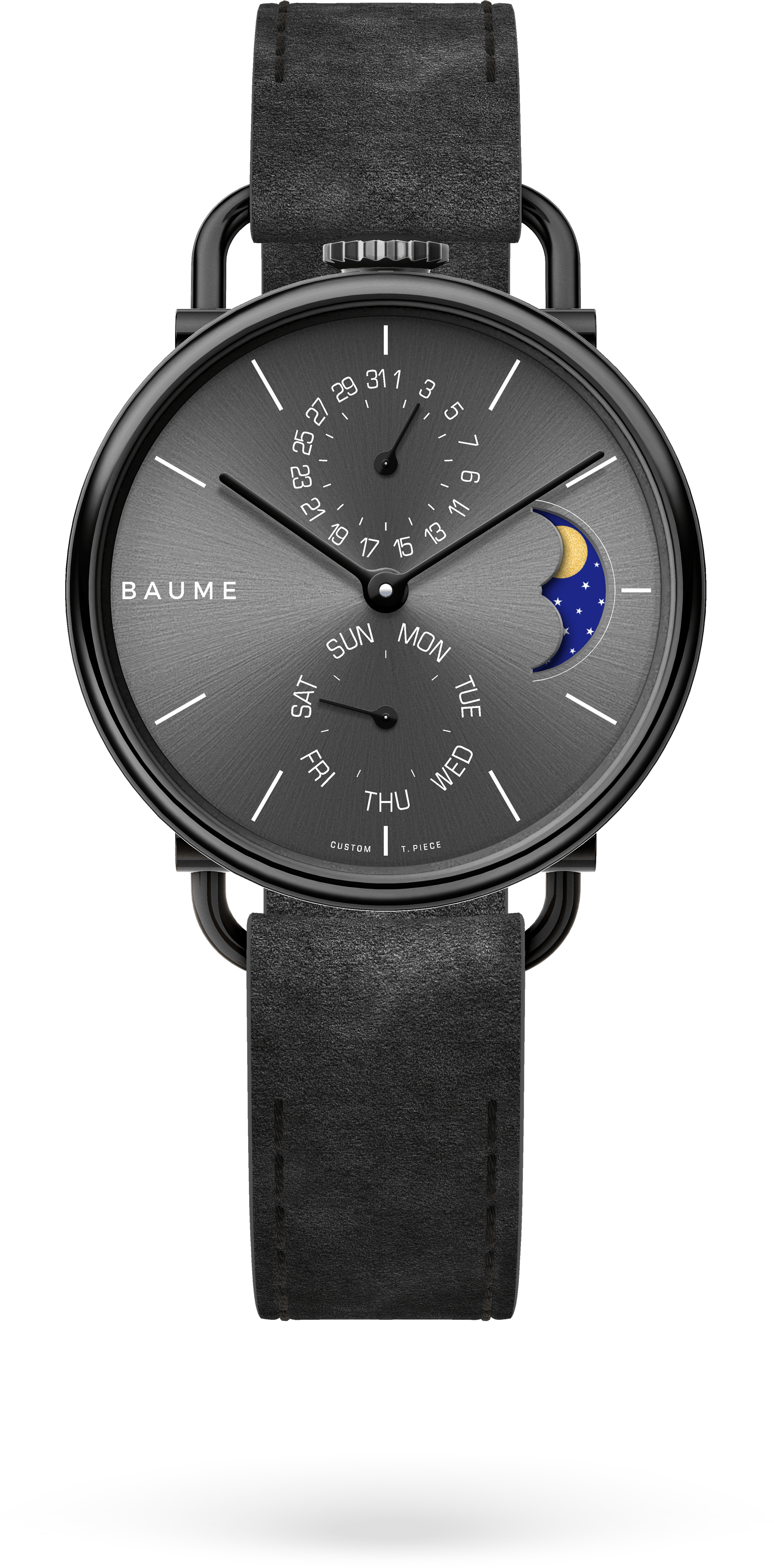 Custom Watch 35mm Moonphase Unisex Custom Watch Miyota (2048x4096), Png Download