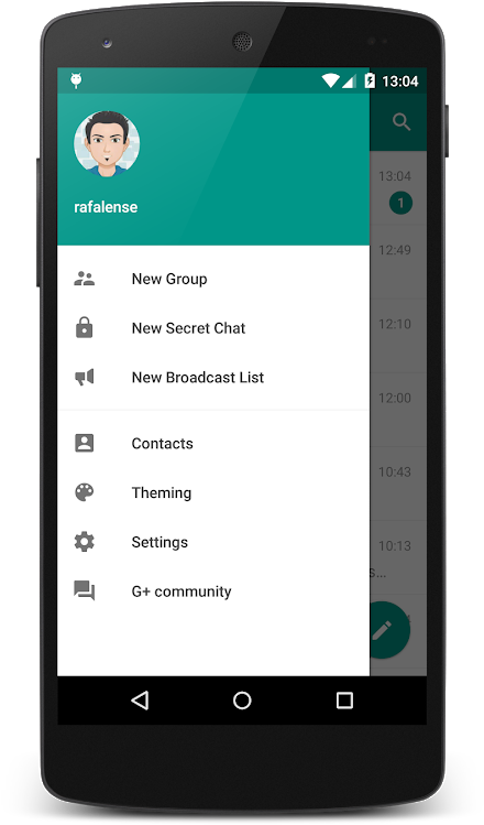 Renamed Everywhere In Telegram - Plus Messenger (525x888), Png Download
