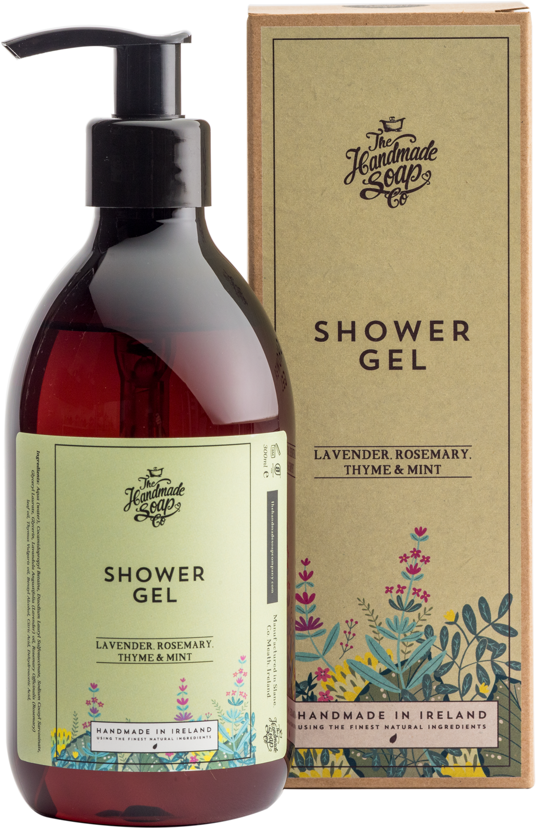 Natural Handmade Lavender, Rosemary Thyme & Mint Herb - 100 Natural Shower Gel (2048x2048), Png Download