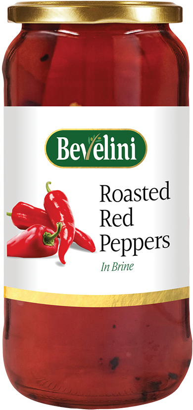 Bevelini Red Roasted Peppers - Bevelini Jalapeno Peppers In Brine 480g (861x950), Png Download
