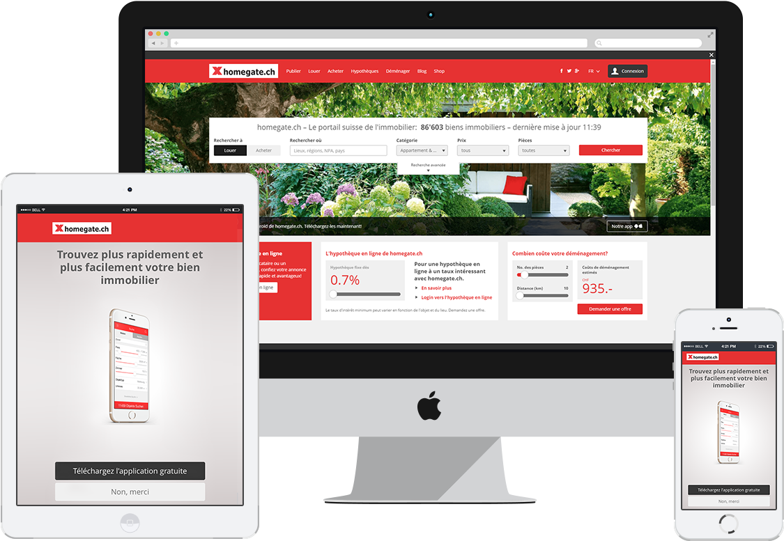 Homegate-after - Website (1300x900), Png Download