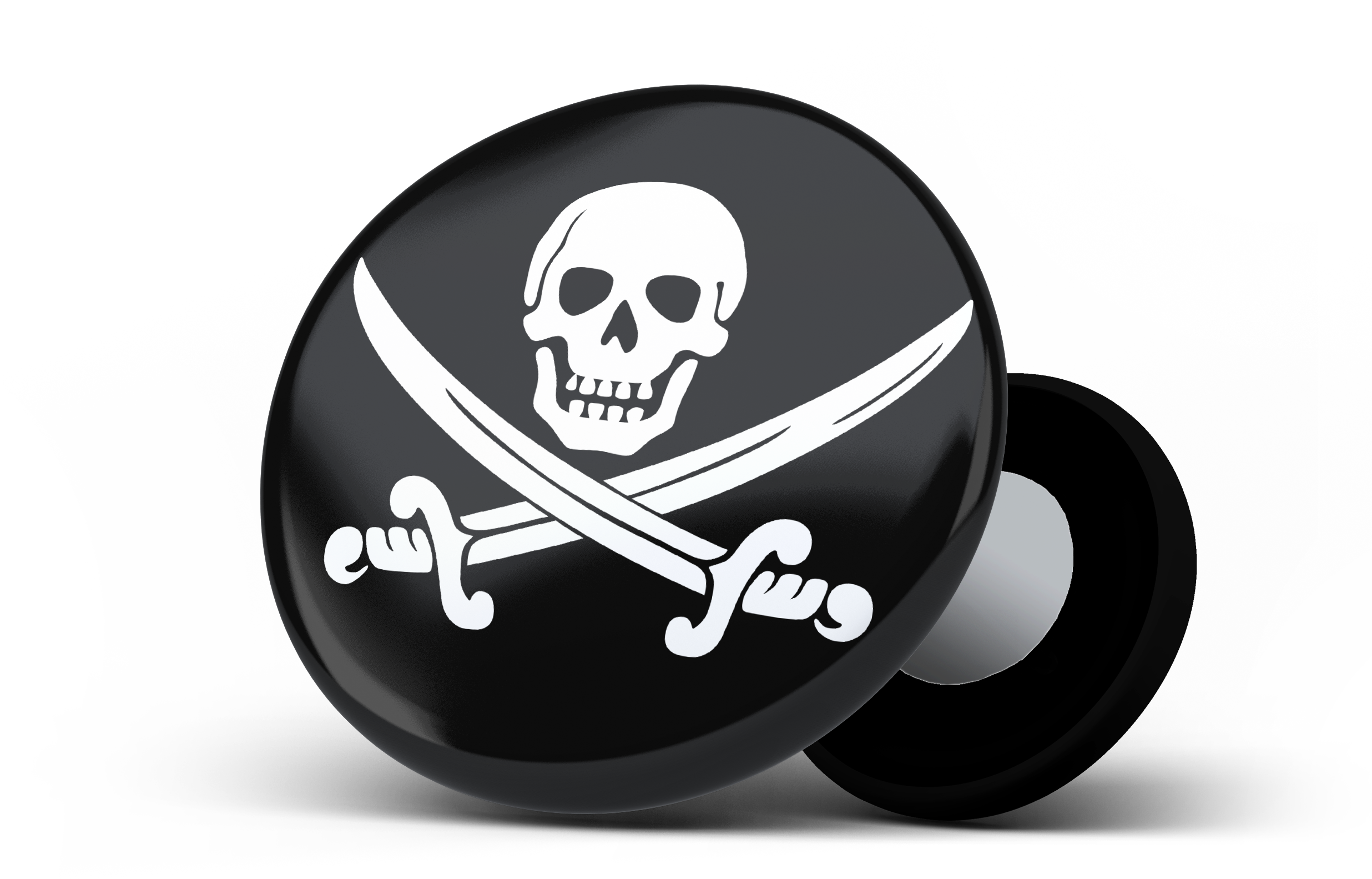 Skull 307778 2 - Drapeau Pirate (2500x2500), Png Download