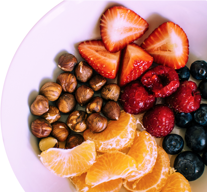Fruits On Plate - Health (866x650), Png Download