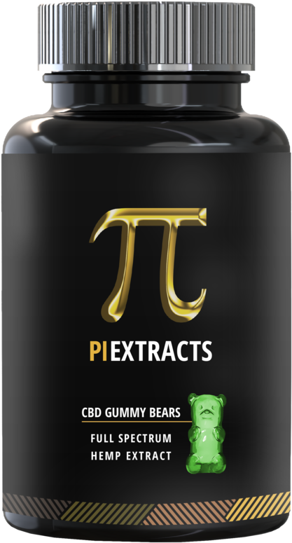 Cbd Gummy Bears - Glass Bottle (1000x1000), Png Download