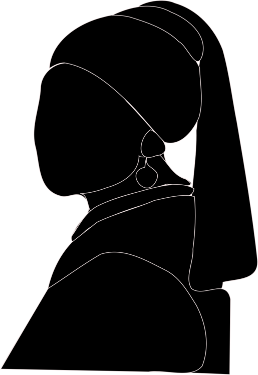 Shoulder Silhouette Headgear Black M (515x749), Png Download