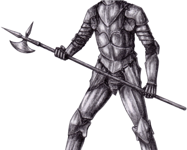 Drawn Knight Medieval Knight - Sketch (640x480), Png Download