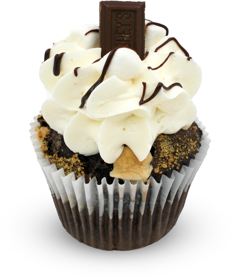 S'mores - Cupcake (950x950), Png Download