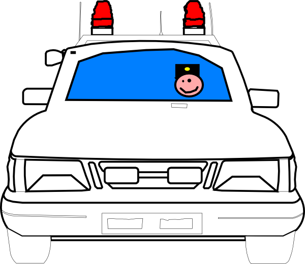 Police Car Clip Art (600x520), Png Download