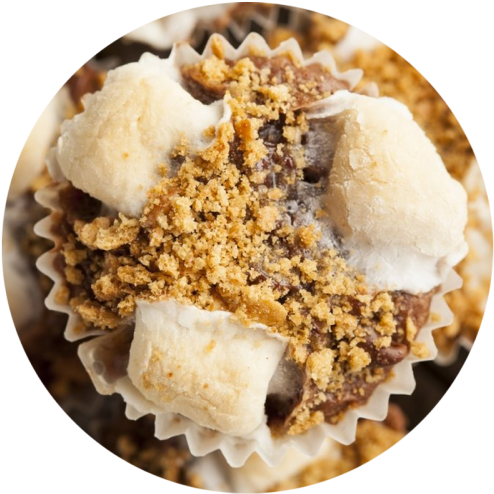 S'mores Cupcake - Gelato (1000x500), Png Download