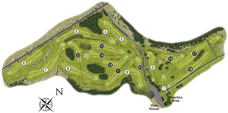 Carnwath Course Map - Handbag (770x562), Png Download