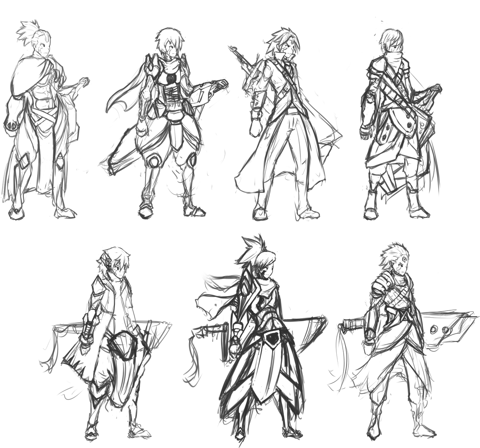 Collection Of Free Poses Samurai Download On - Swordsman References (1600x1480), Png Download