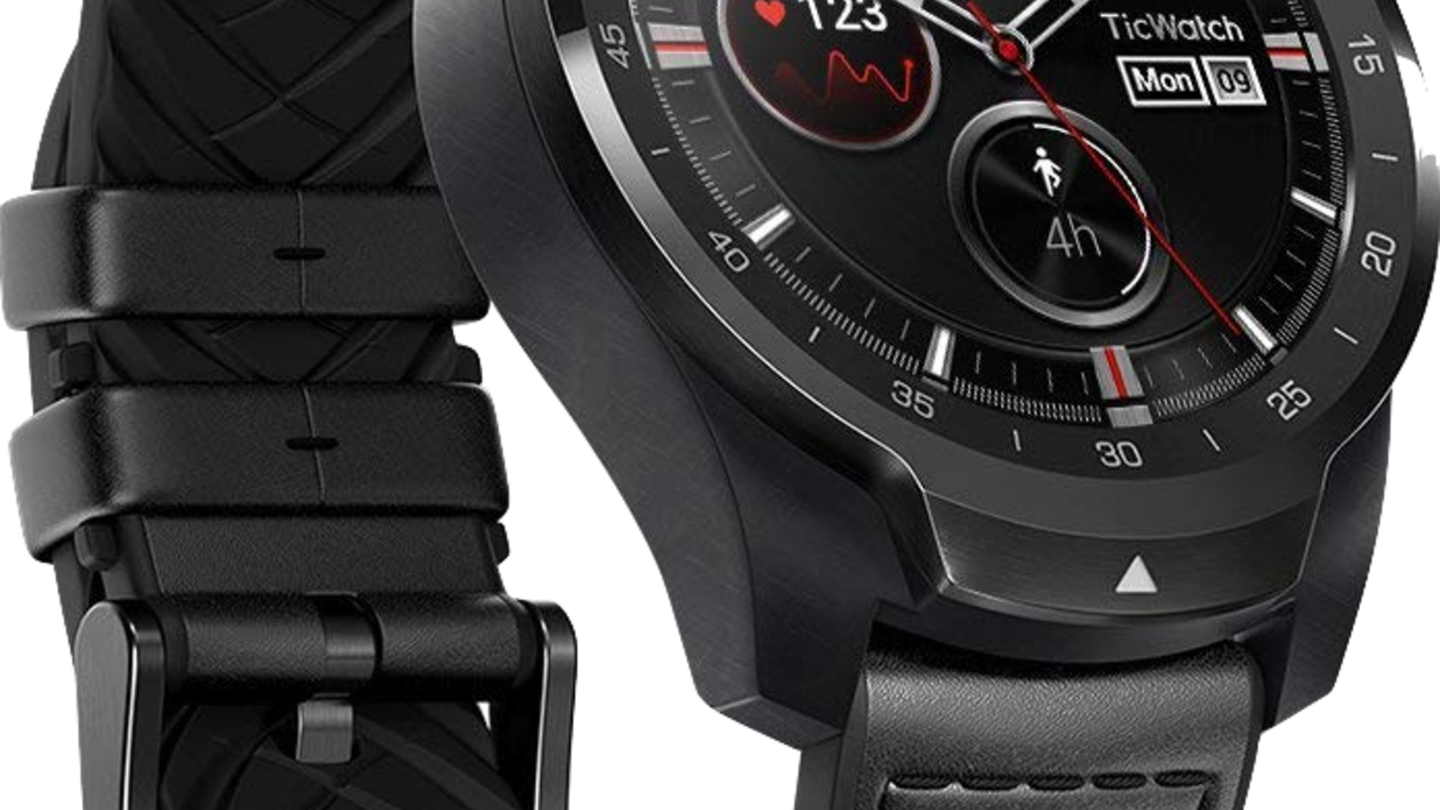 Which Wear Os Devices Have A Heart Rate Sensor - Tic Tac Watch Pro (1600x900), Png Download