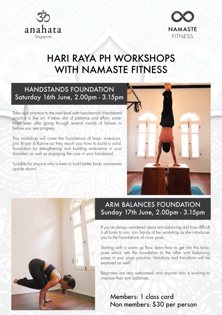 Namaste Fitness Hari Raya Workshops - Online Advertising (724x1024), Png Download