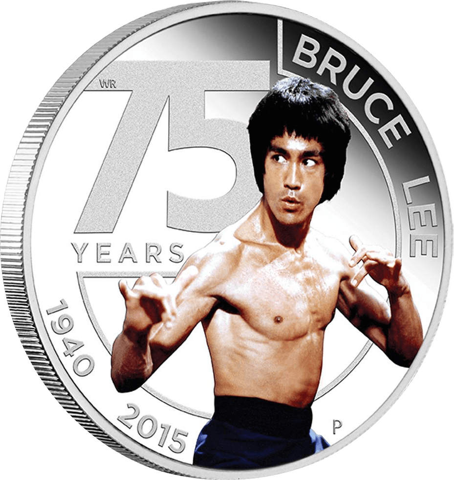 ~bruce Lee [ Img] - Bruce Lee Silver Coin (929x981), Png Download