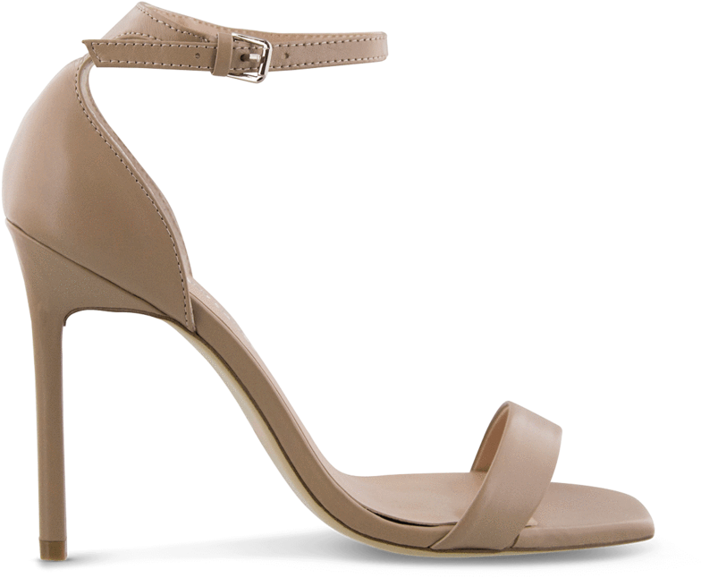 Sacha Skin Capretto Heels - Kahverengi Tek Bantli Ayakkabi (1000x824), Png Download