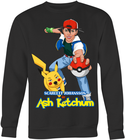 Scarlett Johansson Is Ash Ketchum - Scarlett Johansson Ash Ketchum (600x600), Png Download