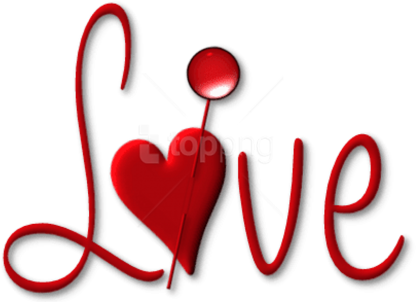 Free Png Download Red Love With Heart Png Images Background - Png Format Love Png Text (850x606), Png Download